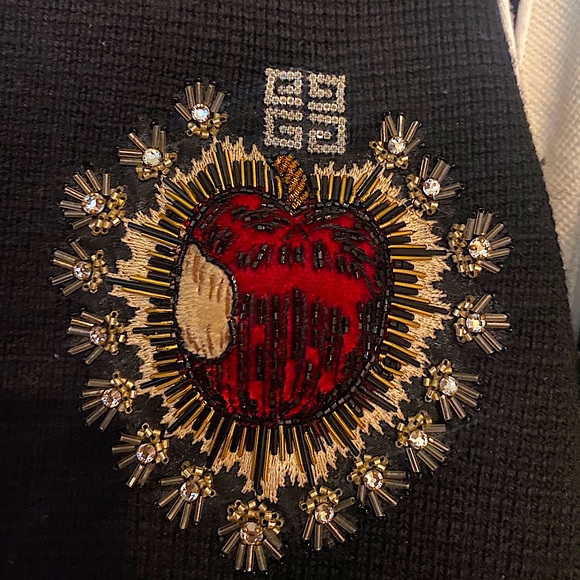 Givenchy Woman’s Knit Intarsia Bomber Jacket New With Tags - Picture 5 of 9